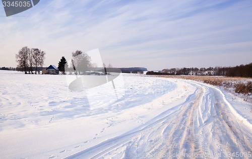 Image of the winter road  