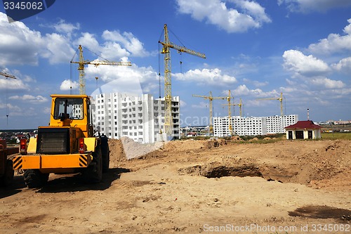 Image of construction of the new house  