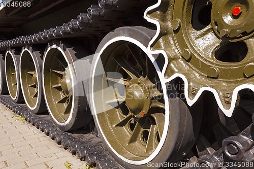 Image of tank wheels  