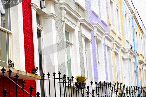 Image of notting   hill  area  in london england old suburban and antique