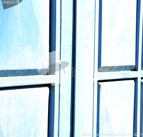 Image of blue hinges      rusty      morocco in africa the old wood  faca