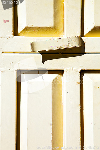 Image of   metal brown  rusty      morocco in africa the  