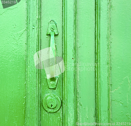 Image of canarias brass  green closed wood  abstract  spain 