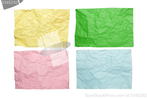 Image of Colorful crumpled paper