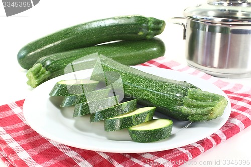Image of zucchini on a plate