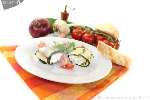 Image of courgette rolls