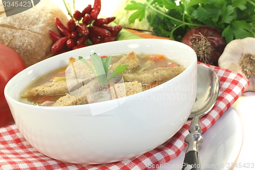 Image of Bread soup with chilli