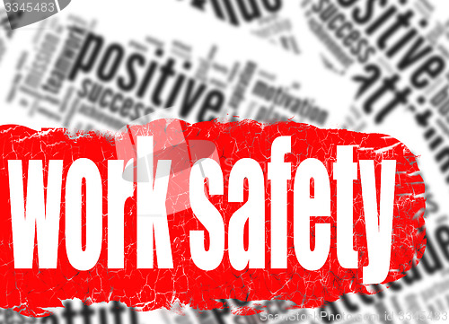 Image of Word cloud work safety