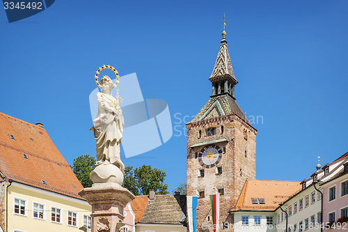 Image of Schmalzturm with Mary fountain