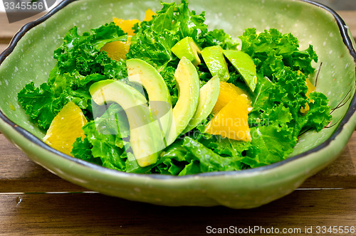 Image of fresh avocado salad 