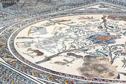 Image of roof mosaic in  morocco africa and history travel