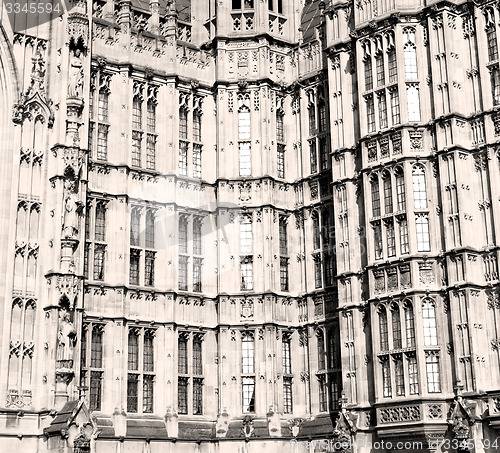 Image of old in london  historical    parliament glass  window    structu