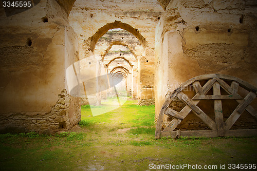 Image of old moroccan granary in the  