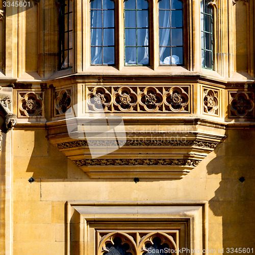 Image of old in london  historical    parliament glass  window    structu