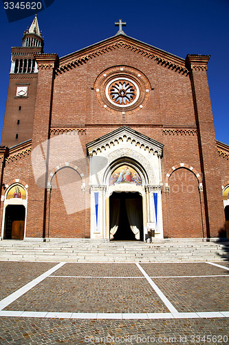 Image of  lombardy    in  the castellanza    old     sidewalk italy 