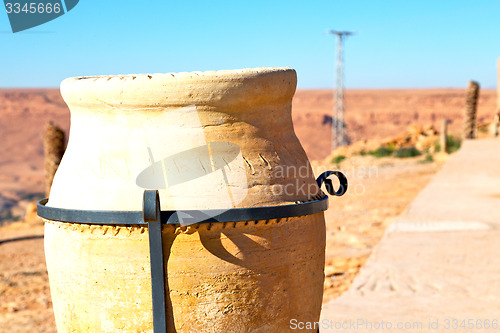 Image of potted  in   valley  morocco  africa the atlas 