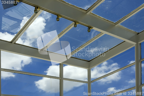 Image of Dirty Building Glass Panels