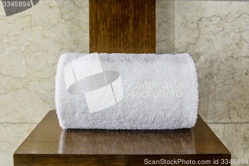 Image of SIngle White Hotel Towel