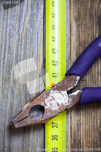 Image of Old rusty pliers