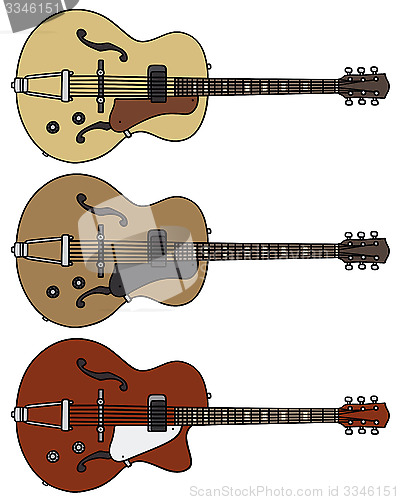 Image of Classic electric guitars