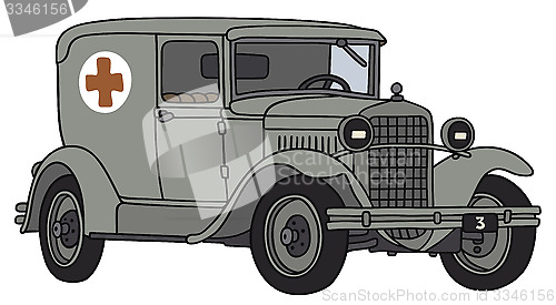 Image of Vintage military ambulance