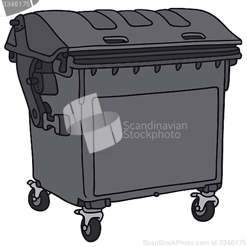 Image of Dark garbage container