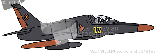 Image of Black jet fighter