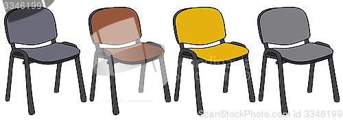 Image of Color office chairs