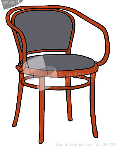 Image of Old red armchair