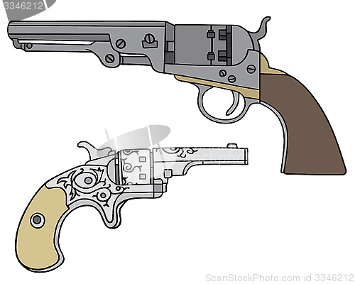 Image of Wild West revolvers