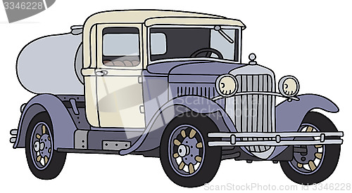 Image of Vintage dairy tank truck