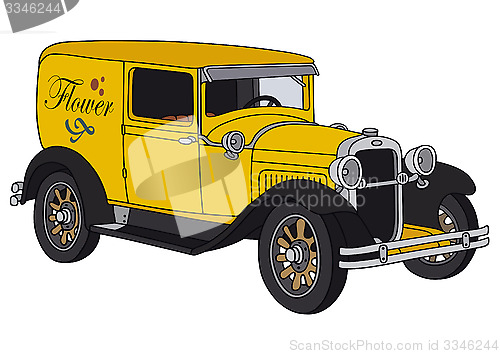 Image of Vintage yellow van