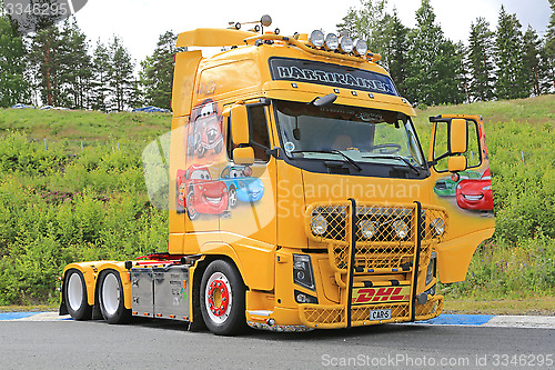 Image of Volvo FH13 Truck with Cars Movie Theme