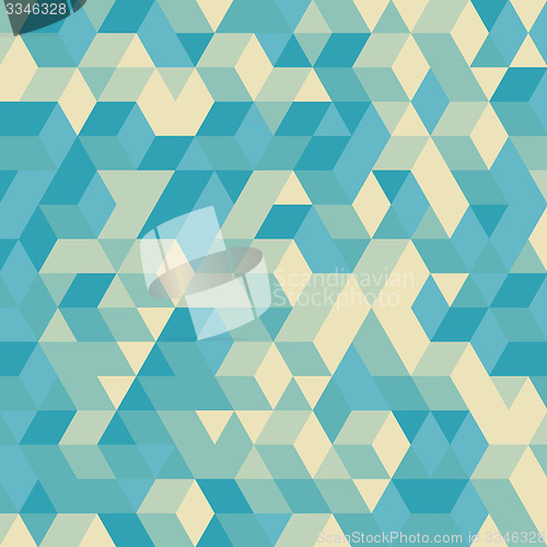 Image of Abstract 3d background. Wall of cubes. Vector illustration. 