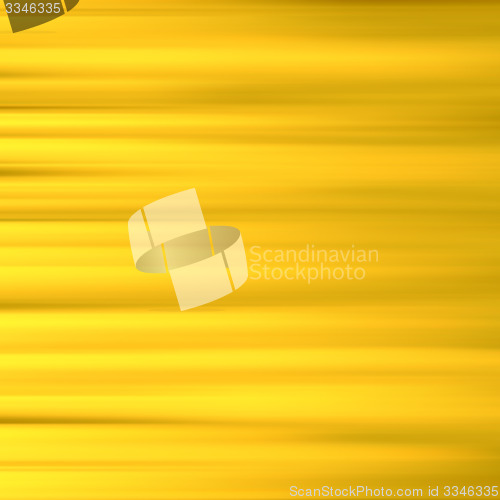 Image of Gold waves background. Metal plate with reflected light. 