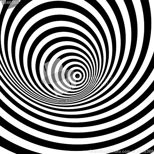 Image of Black and white abstract striped background. Optical Art. 