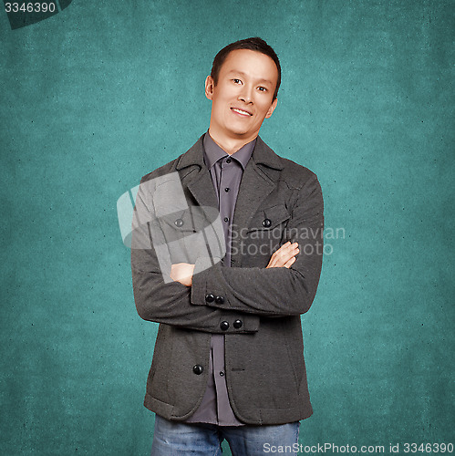 Image of Asian Man With Folded Hands