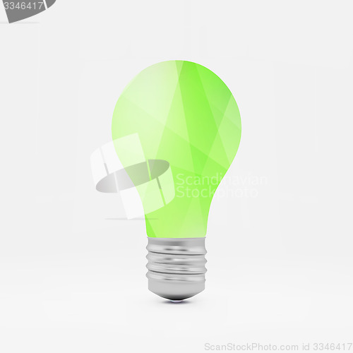 Image of Lightbulb idea symbol. 3d vector illustration. 