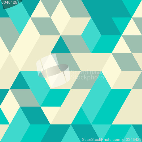 Image of Abstract 3d geometrical background. Mosaic. Vector illustration.