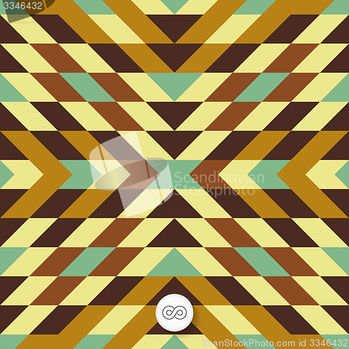 Image of Seamless mosaic pattern. Geometric background. 