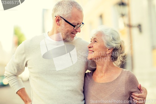 Image of senior couple on city street