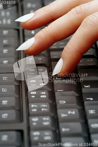 Image of  typing fingers