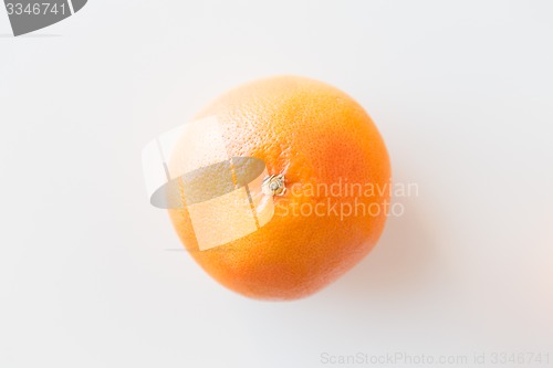 Image of ripe grapefruit over white