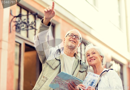 Image of senior couple on city street