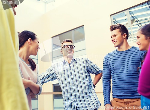 Image of group of smiling students outdoors