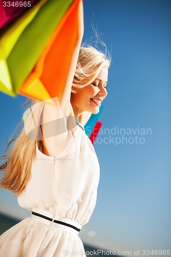 Image of woman with shopping bags