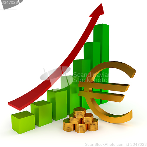 Image of Euro sign Diagram business