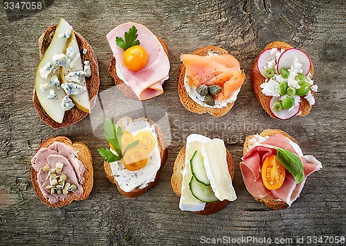 Image of various bruschettas