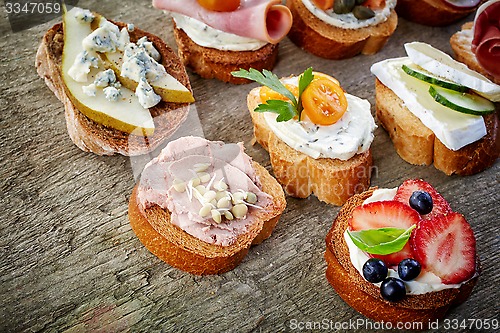 Image of various bruschettas