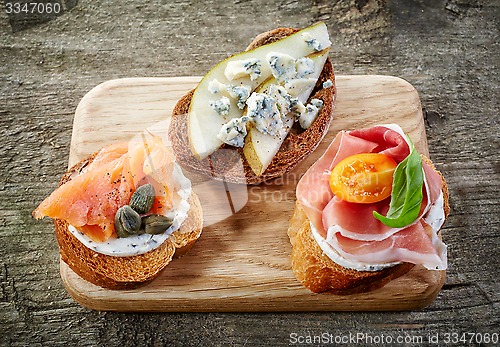 Image of various bruschettas